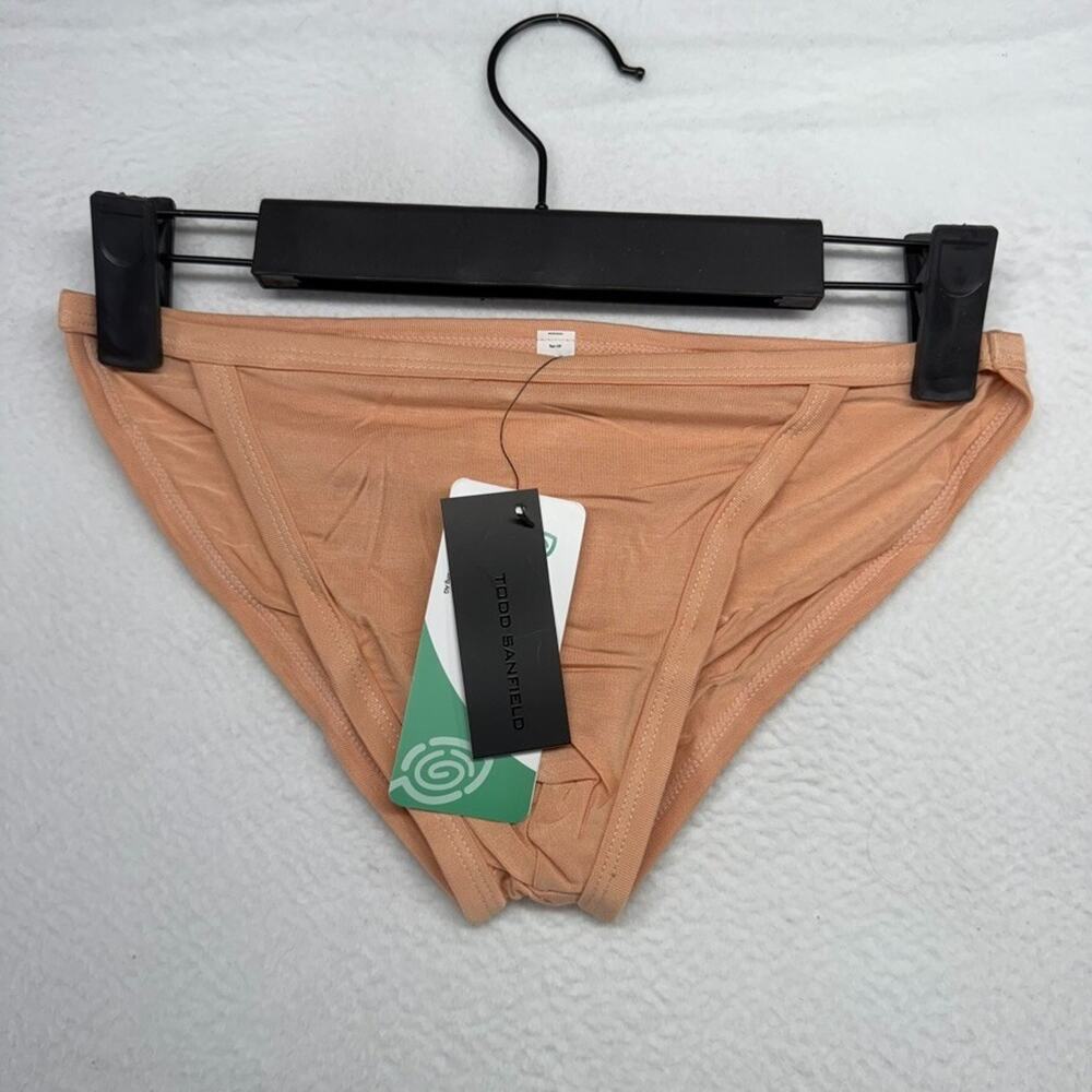 Todd Sanfield Brief Mens XS Clay Light Pink Essential Endurance Tencel Solid NEW